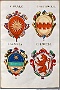1550. Stemmi di alcune famiglie nobili di Padova.. Insignia nobilium Patavinorum.Biblioteca digitale Monaco di B3 (Oscar Mario Zatta)